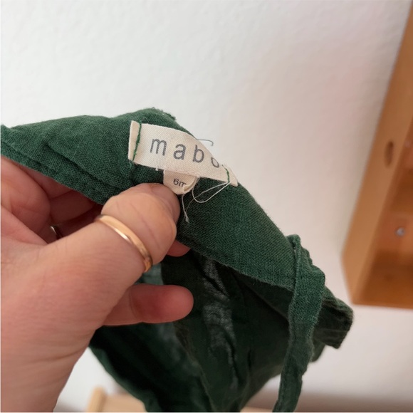 Mabo baby 6m linen green Bucket Hat - Picture 5 of 9